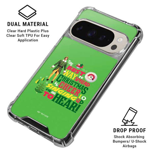 Elf Spread Christmas Cheer Google Pixel 9/9 Pro Clear Case